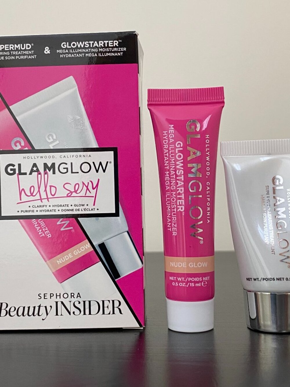 Glamglow Hello Sexy 2-piece Skincare set: Supermud & Glowstarter
